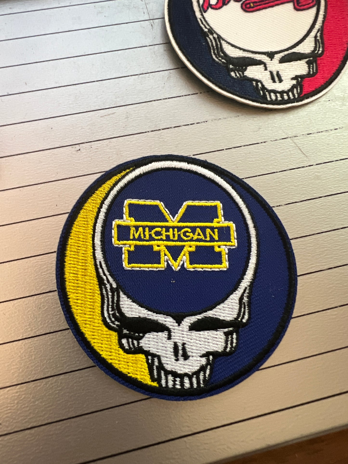 Michigan Wolverines SYF heat applied patches. Very High end