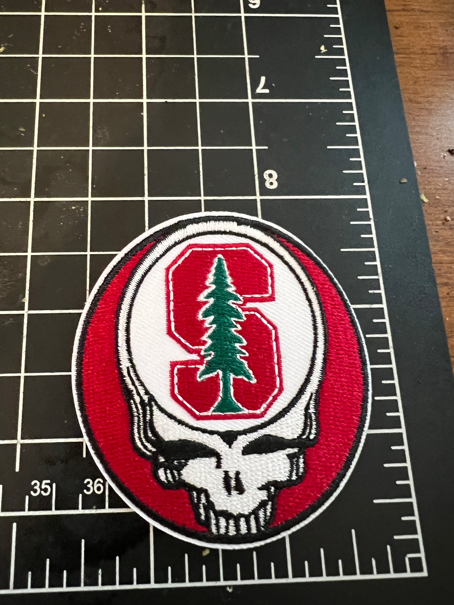 Stanford SYF heat applied woven patch. Very High end
