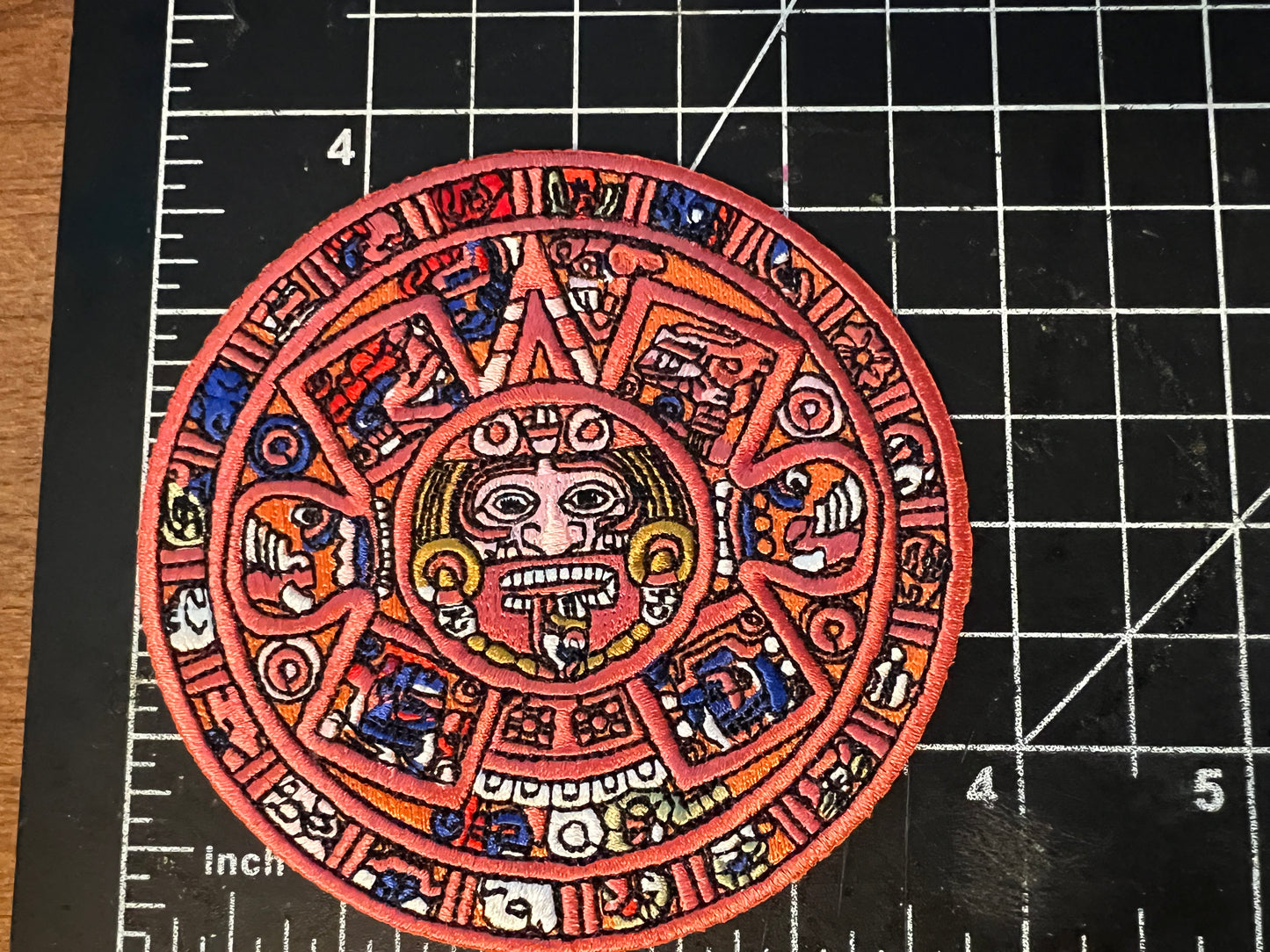 Myan heat applied woven patch. Very High end