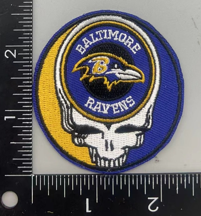 Baltimore Ravens Heat applied Patch.