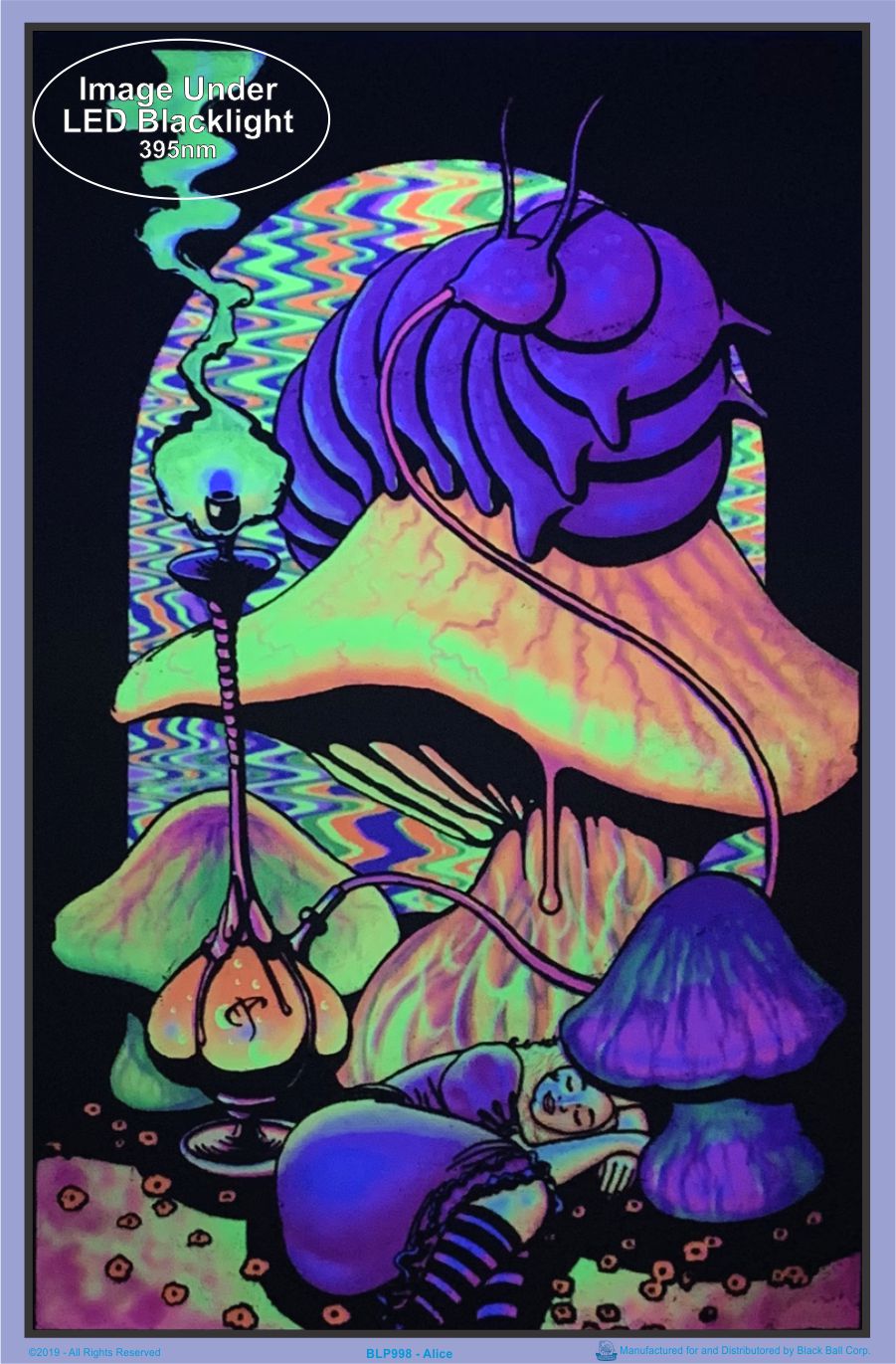 ALICE POSTER - Flocked Blacklight BL9980 Size: 23x35