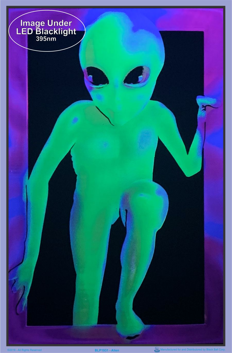 ALIEN - Flocked Blacklight