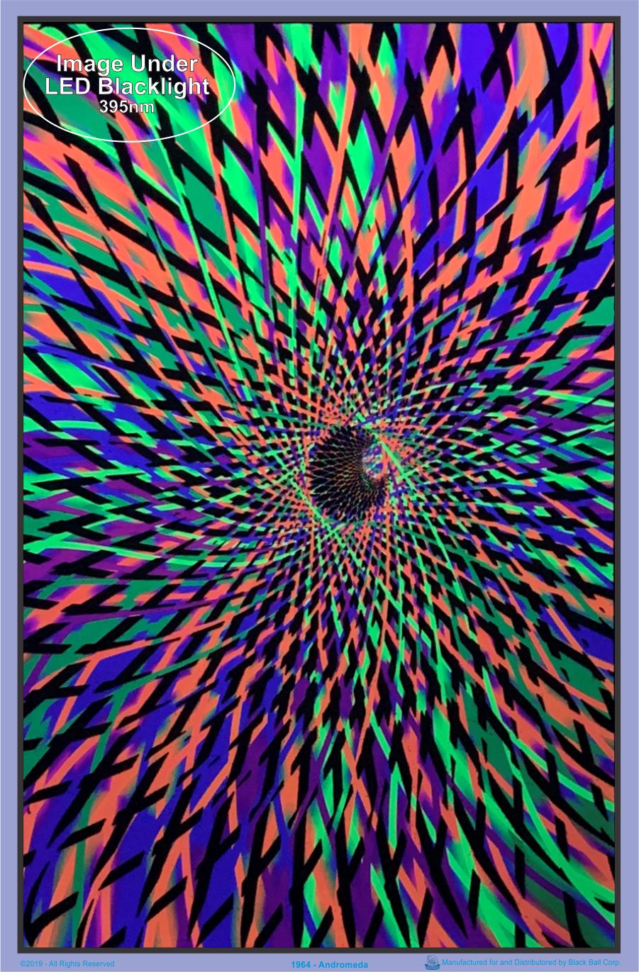 ANDROMEDA POSTER - Flocked Blacklight