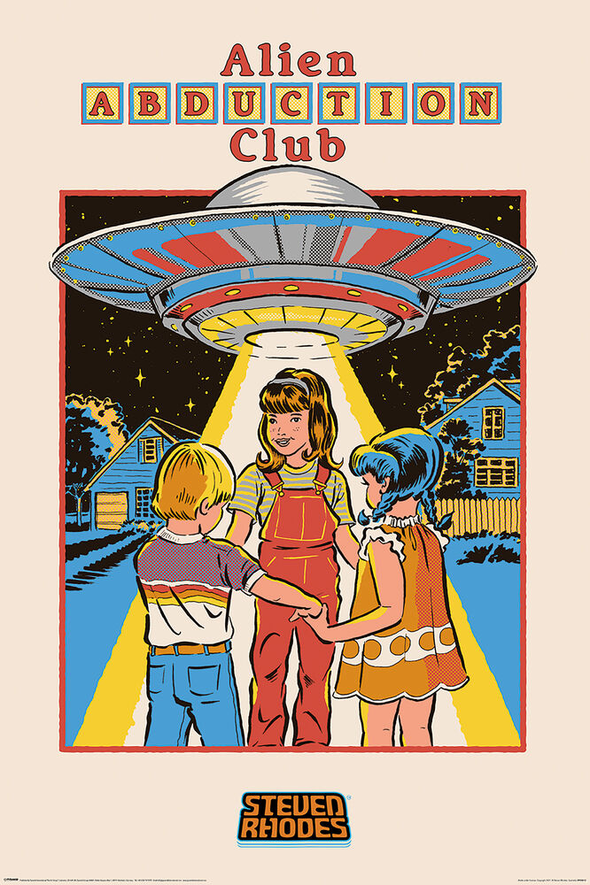 Alien Abduction Club - Steven Rhodes - Regular Poster