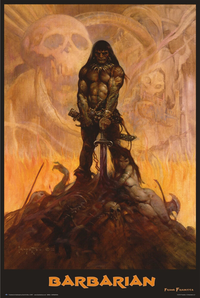 Barbarian - Frank Frazetta - Regular Poster