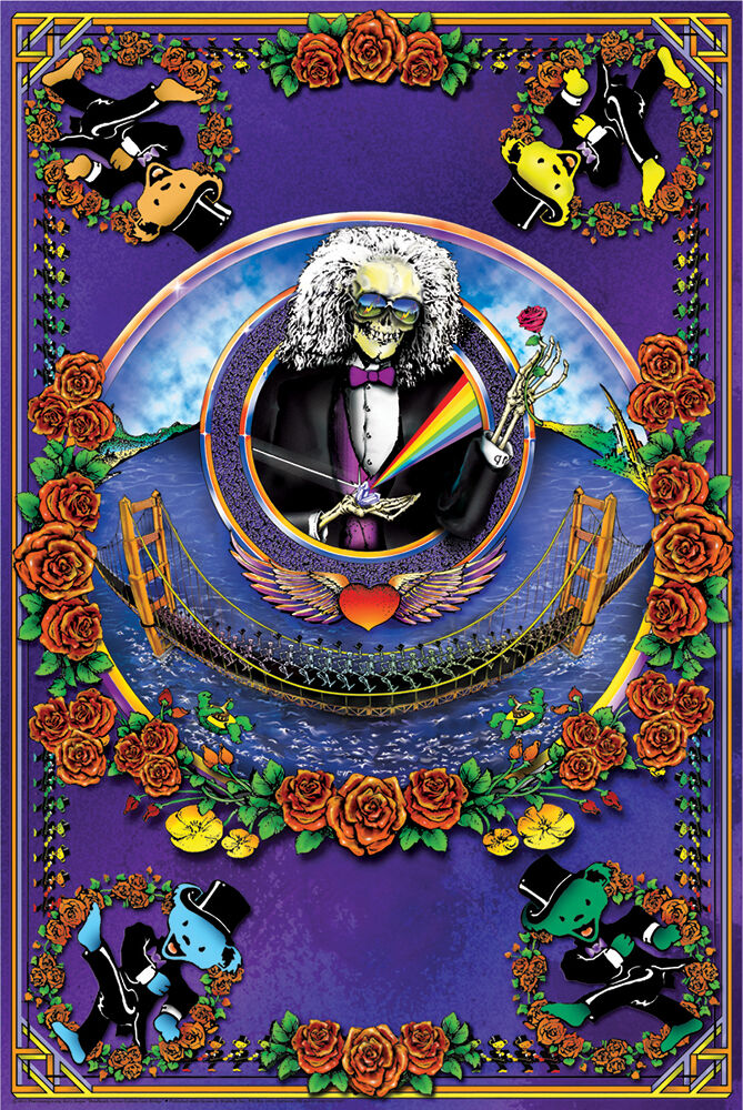 Deadheads Across Golden Gate (Regular) - Regular Poster