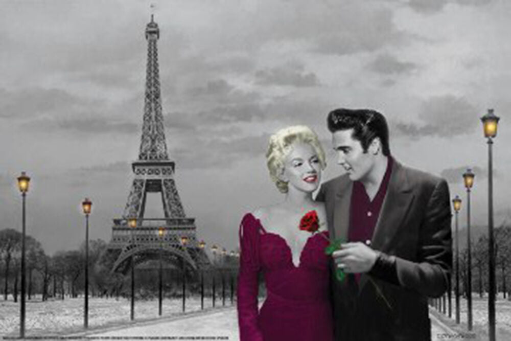 Elvis & Marilyn in Paris - Regular Poster