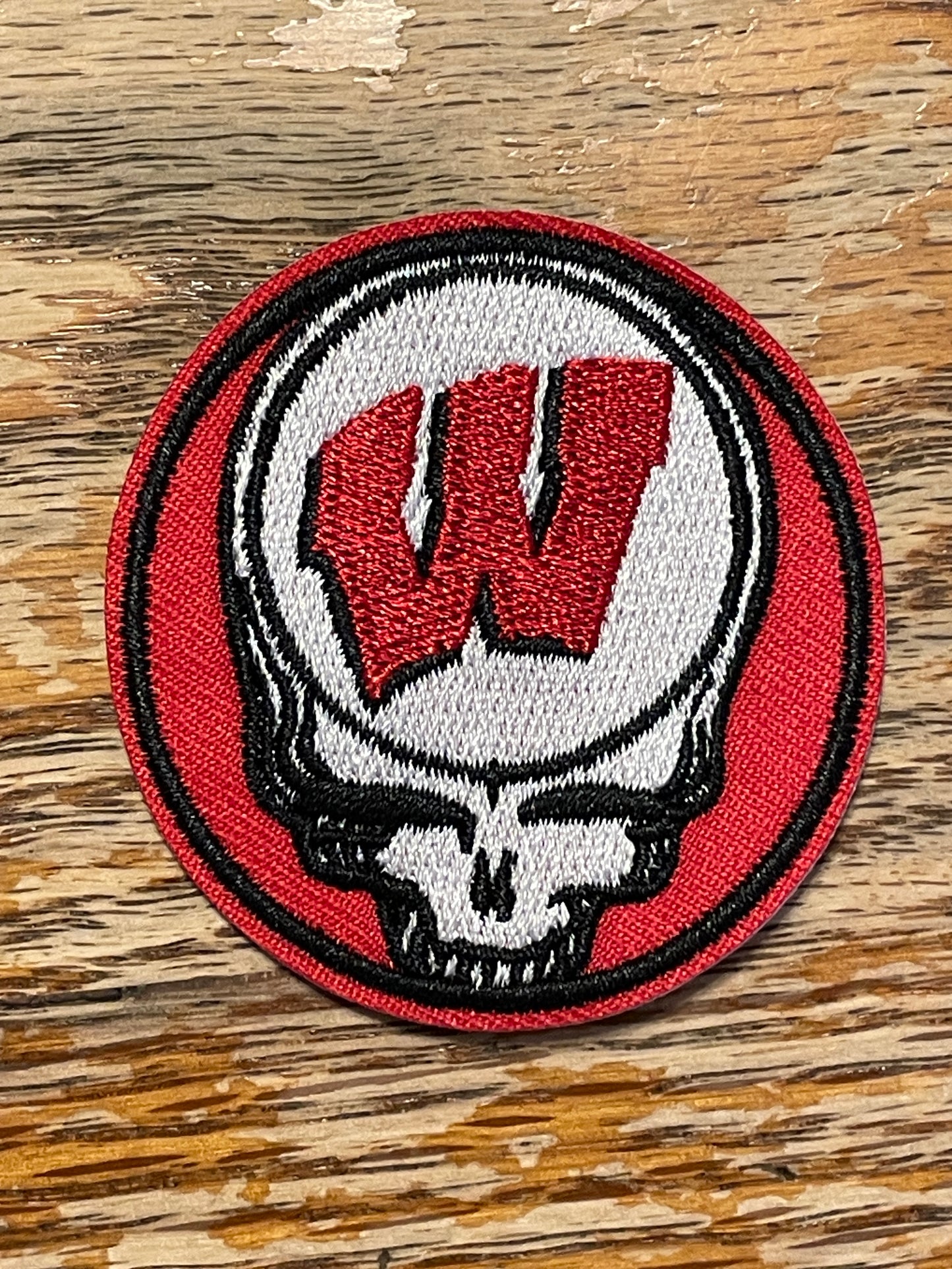 Wisconsin Badgers Heat applied Patch.