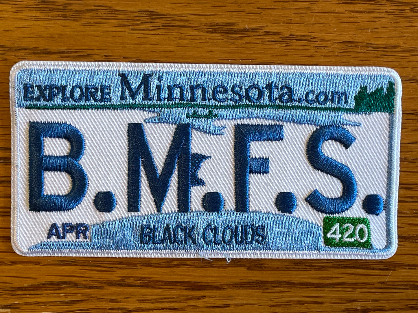 Billy Strings B.M.F.S Minnesota plate heat applied patches. Very High end