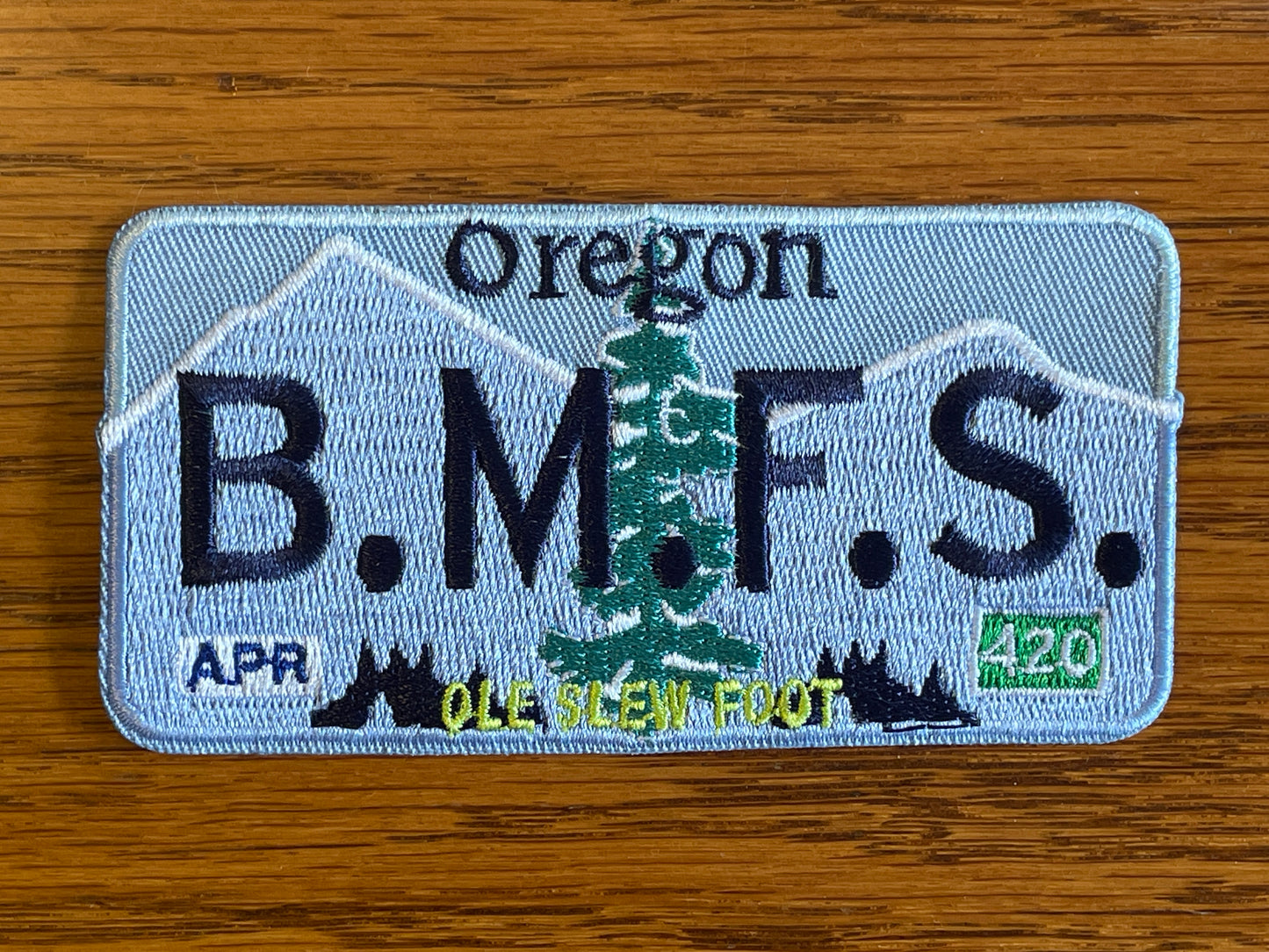 Billy Strings B.M.F.S Oregon plate heat applied patches. Very High end