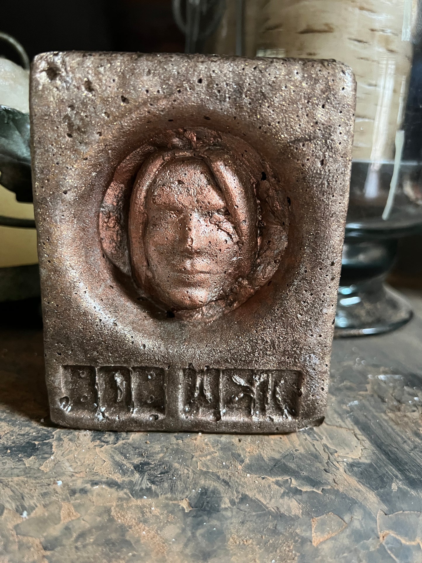 BOB WEIR STONE SCULPTURE