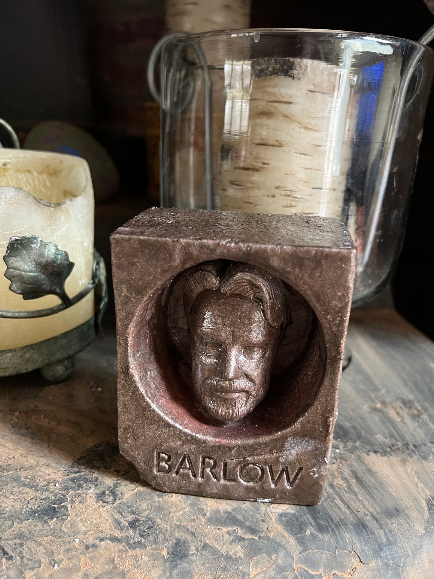 JOHN PERRY BARLOW STONE SCULPTURE