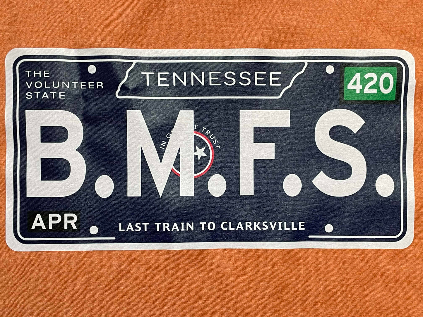 BILLY STRINGS LOT SHIRT Tennessee Plate