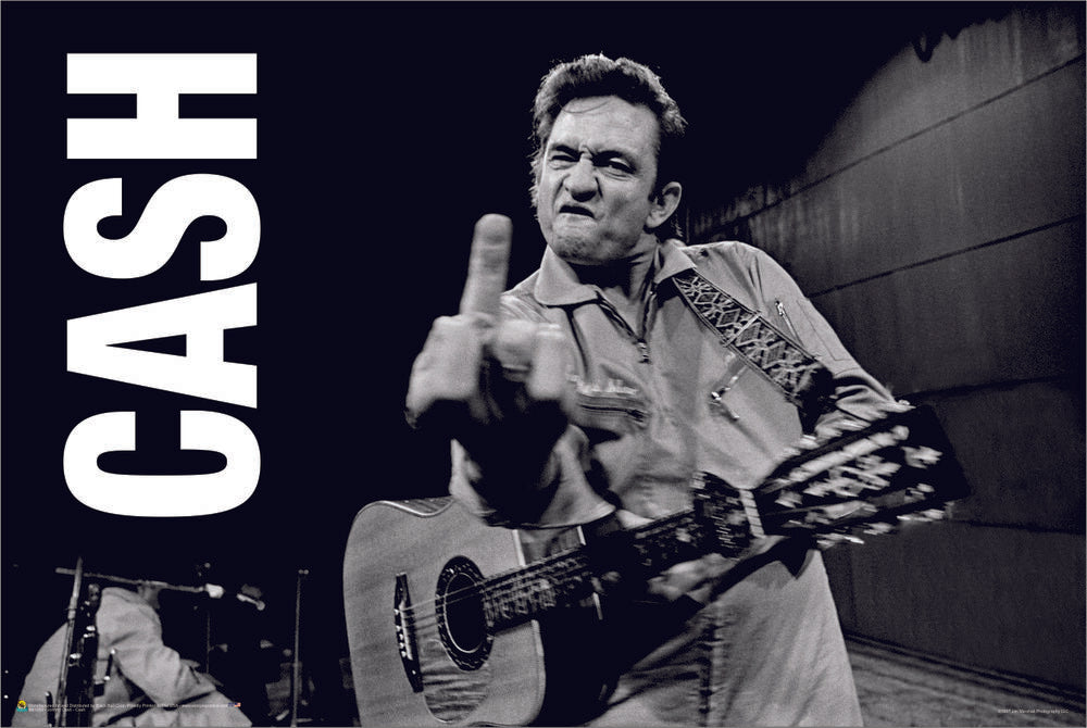 Johnny Cash - Finger (Horizontal) - Regular Poster