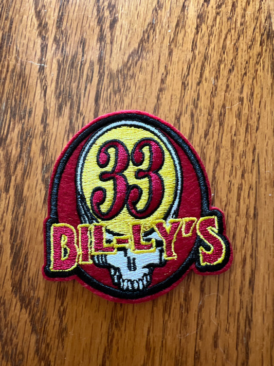 Billy 33 heat applied patches. Very High end