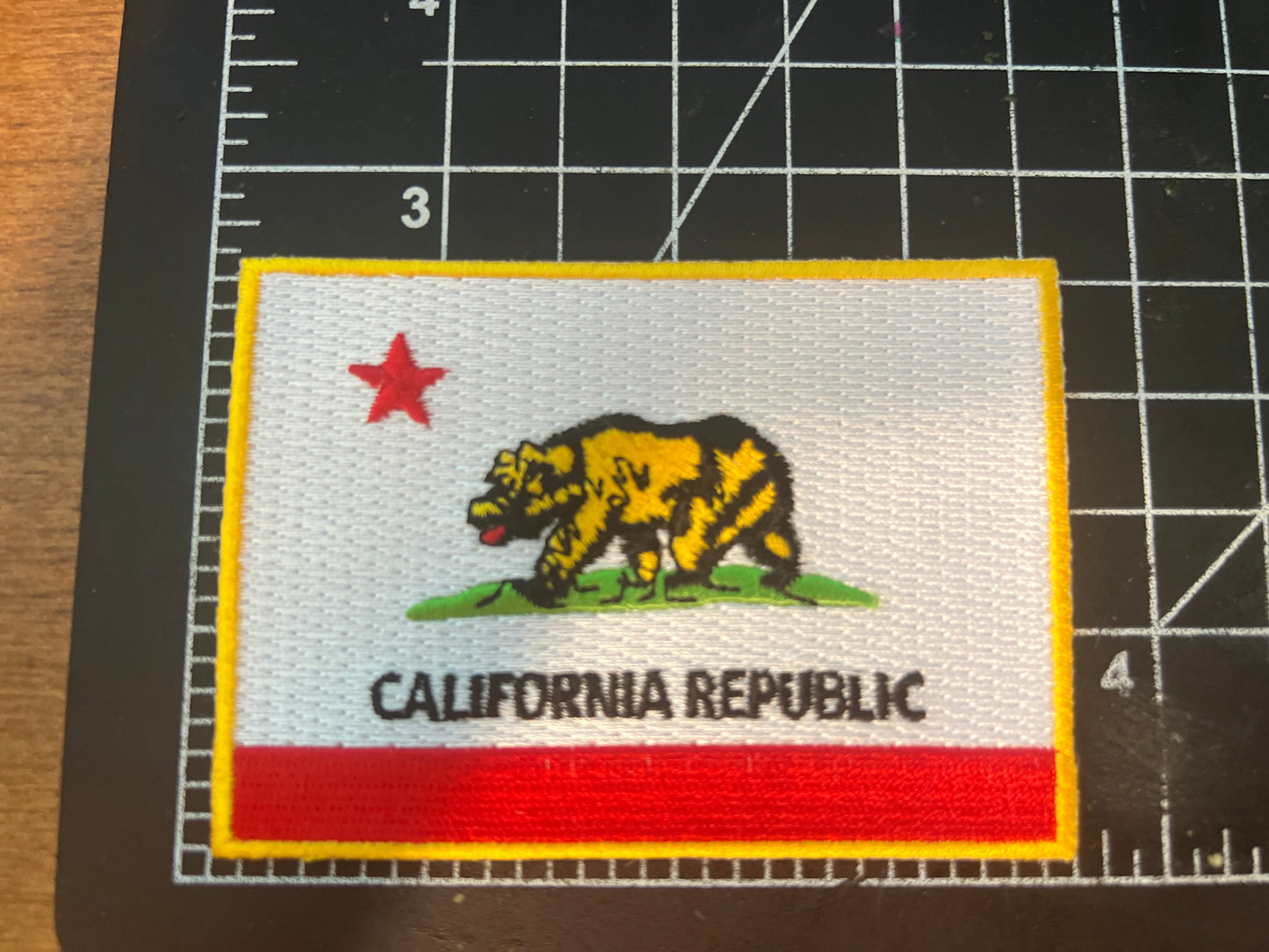 California Republic Heat applied patches. Very High end