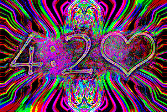 420 Neon" - Non Flock Blacklight