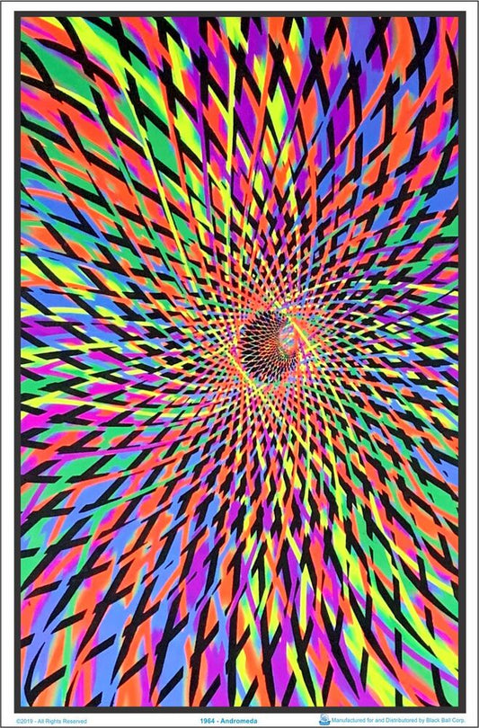 ANDROMEDA POSTER - Flocked Blacklight