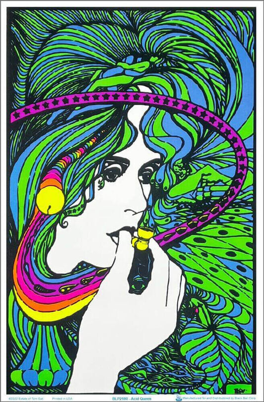 Acid Queen Flocked Blacklight