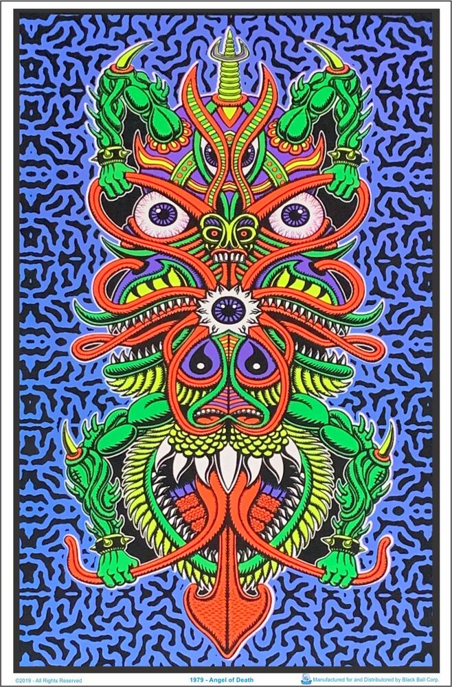Angel of Death - Chris Dyer - Flocked Blacklight
