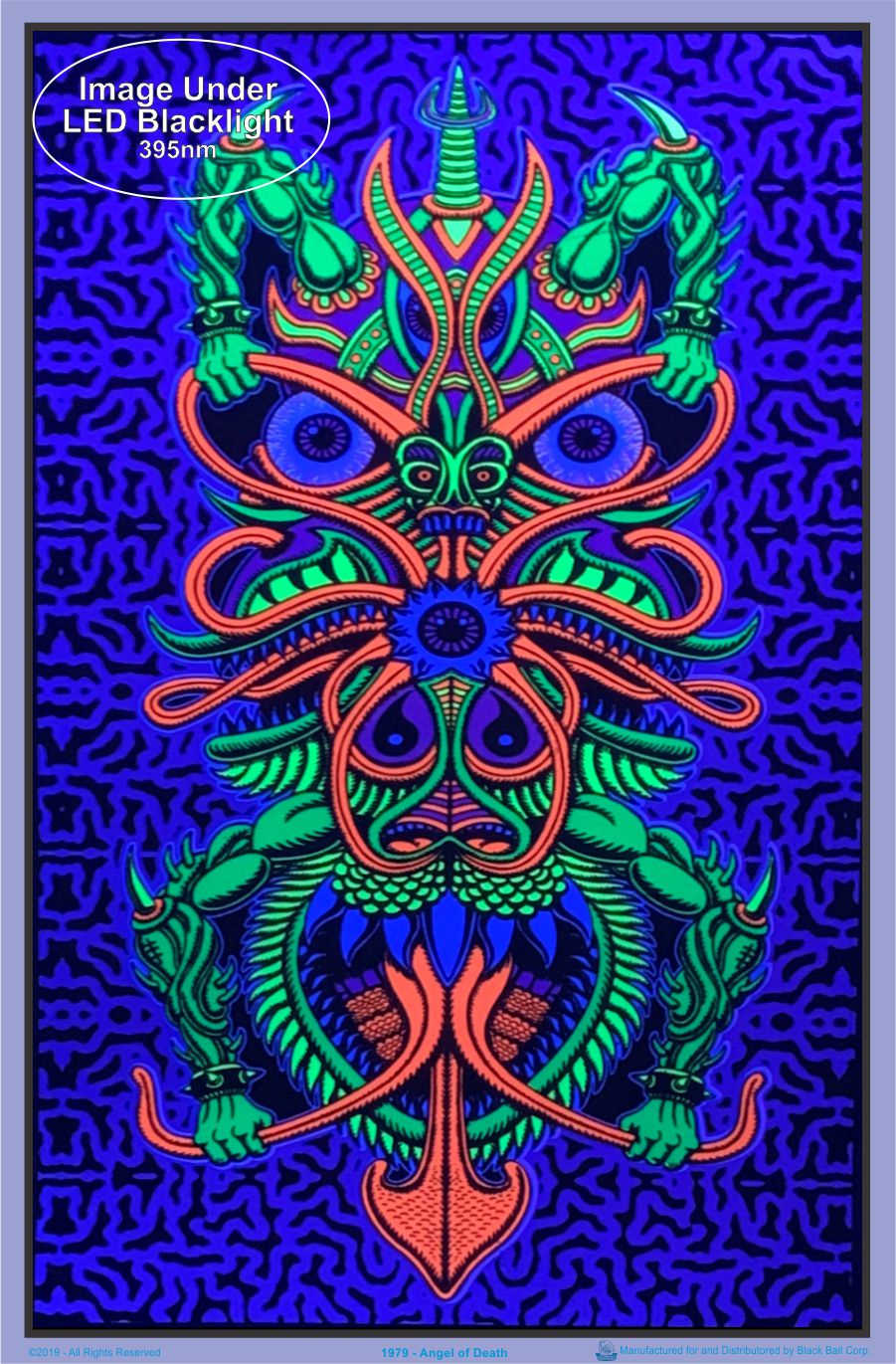 Angel of Death - Chris Dyer - Flocked Blacklight