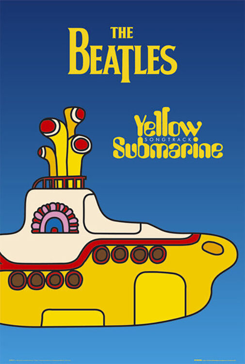 Beatles - Yellow Sub Album Cover - Regular Poster