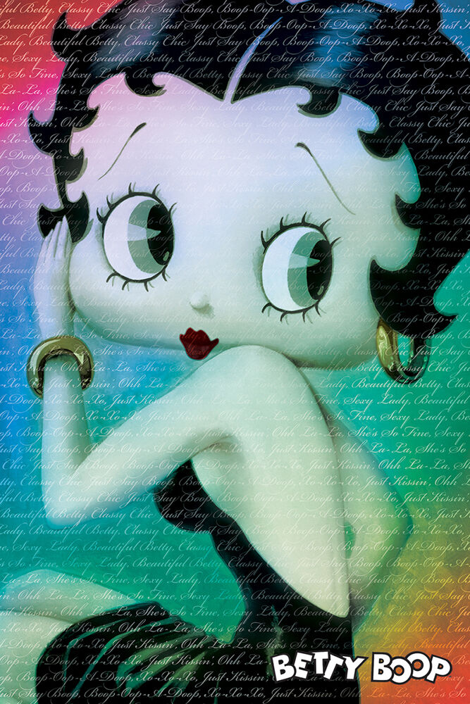 Betty Boop- Words - Regular Poster