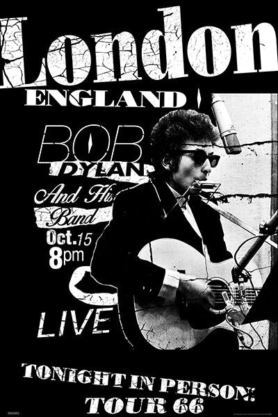 Bob Dylan - London Tour 66 - Regular Poster