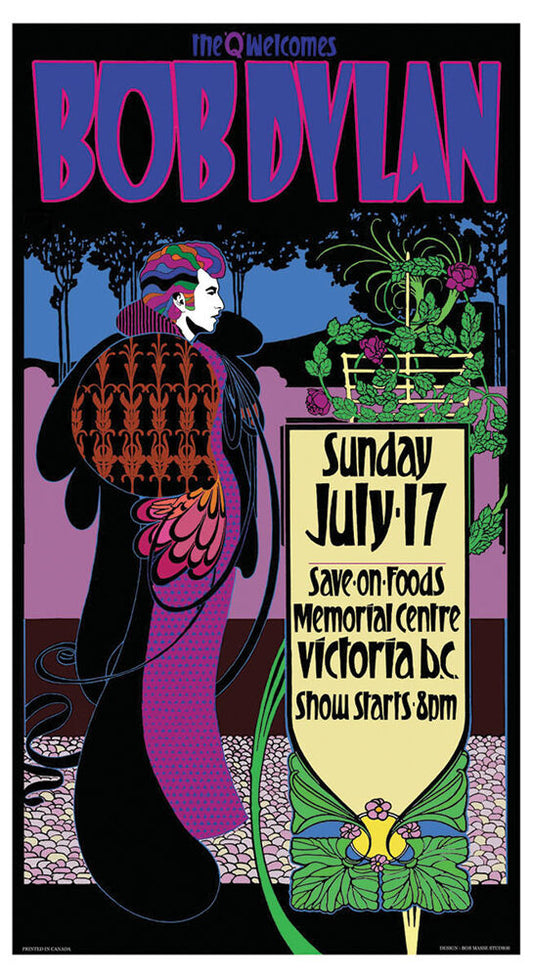 Bob Dylan - Victoria Concert - Concert Poster