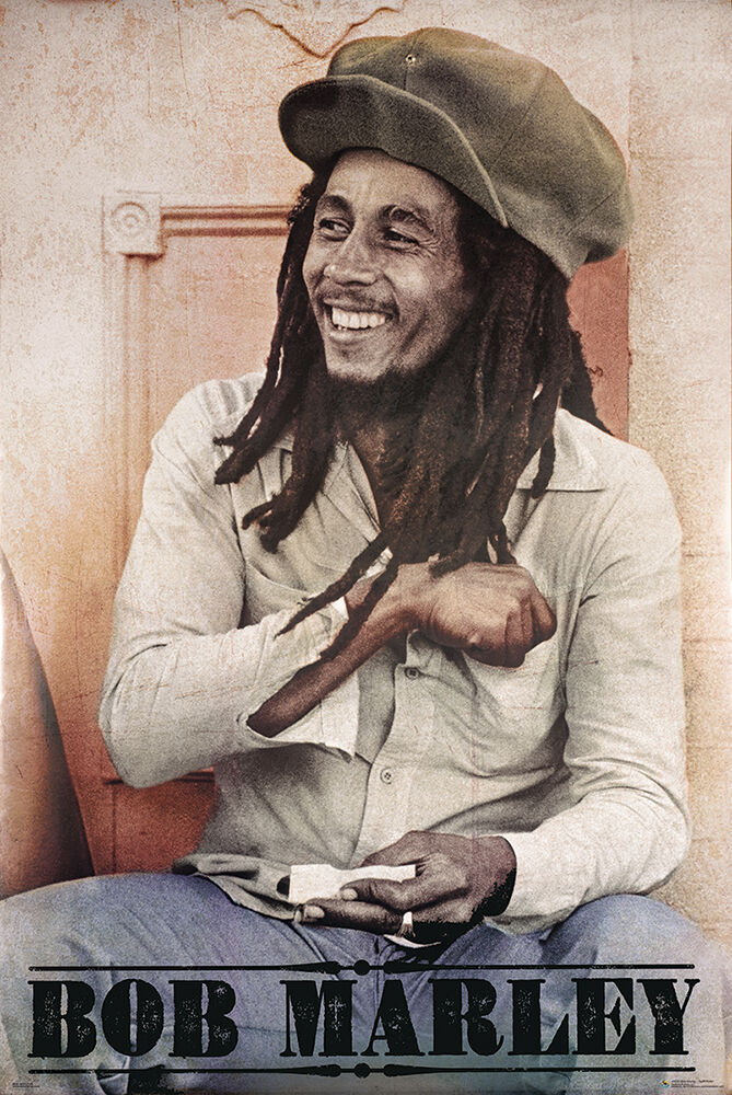 Bob Marley Spliff Roller Poster - Regular Poster