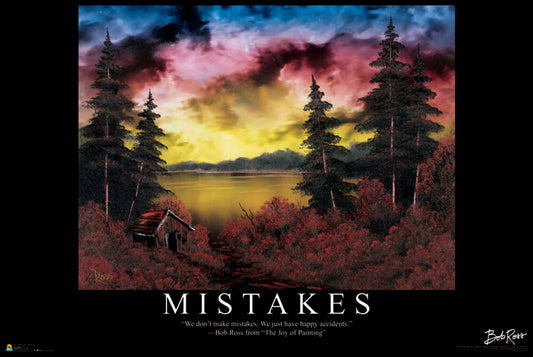 Bob Ross - Mistakes - Regular Poster