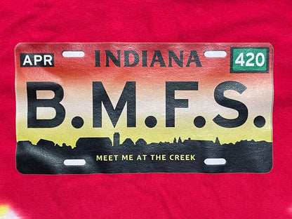 BILLY STRINGS LOT SHIRT Indiana B.M.F.S. Plate Meet Me at the Creek