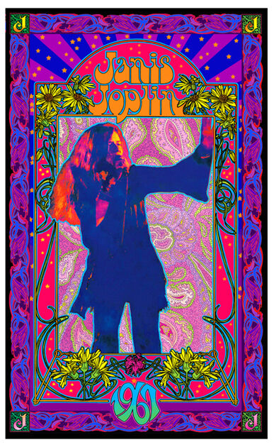 Janis Joplin - 1967 - Concert Poster