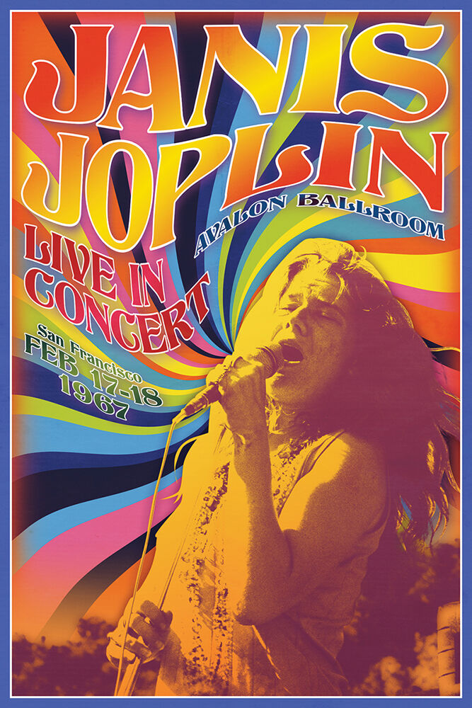 Janis Joplin Concert - Regular Poster