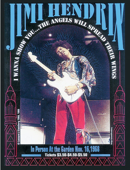 Jimi Hendrix - 1968 - Concert Poster
