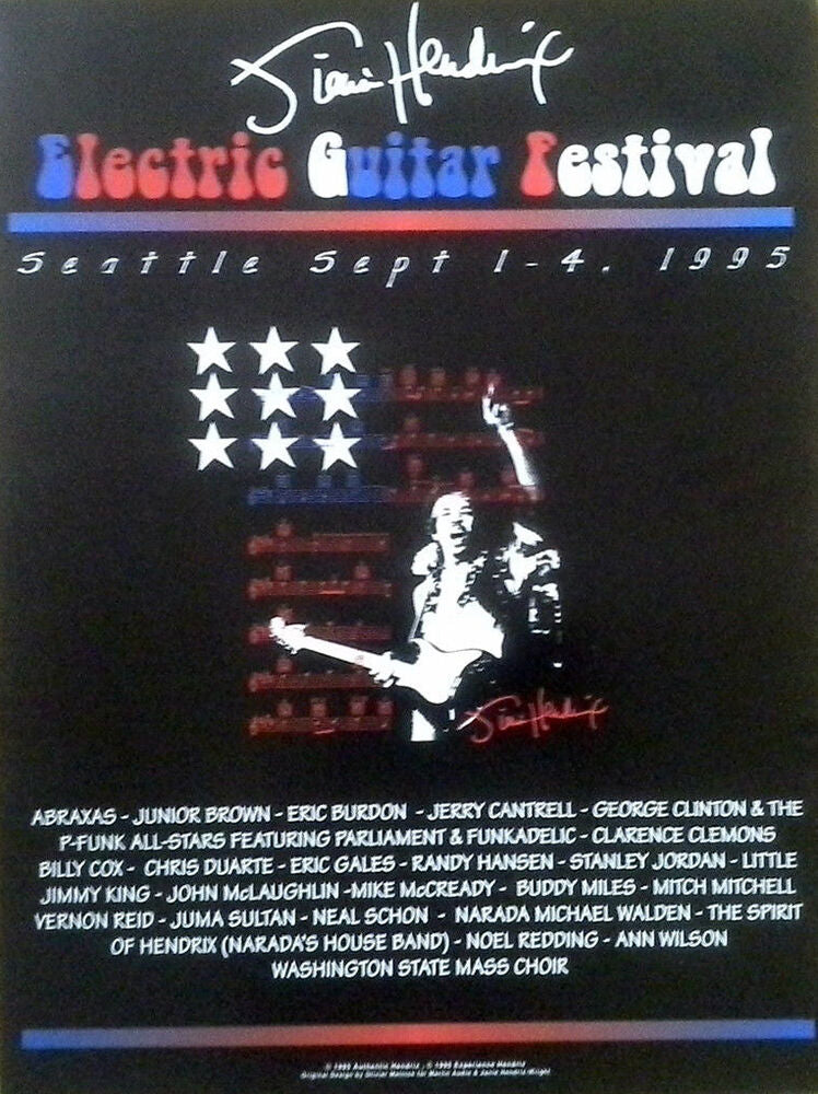 Jimi Hendrix - Seattle Festival - Concert Poster