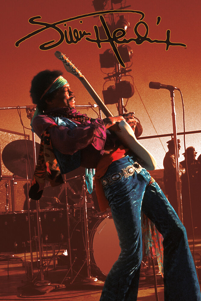 Jimi Hendrix - Sepia - Regular Poster