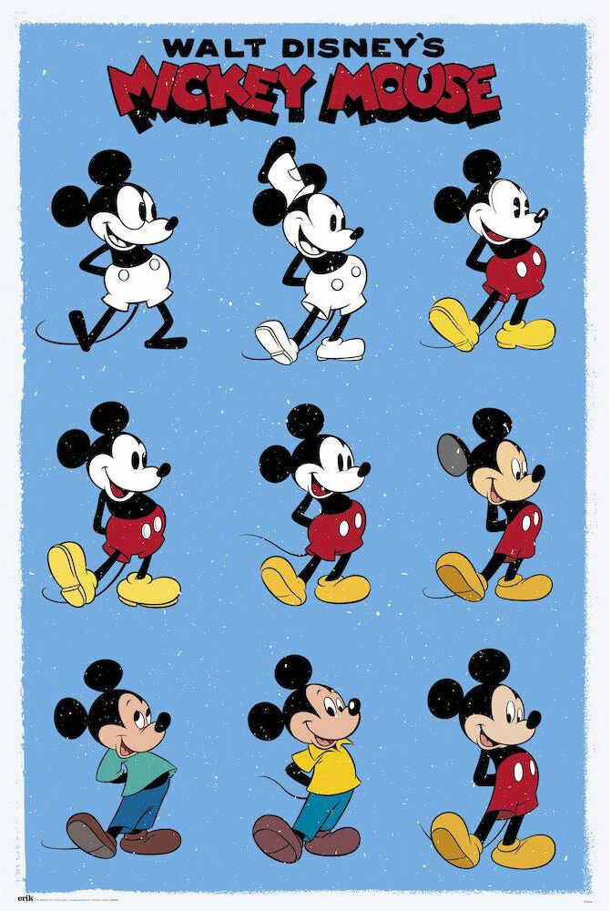 Mickey Mouse Evolution - Regular Poster