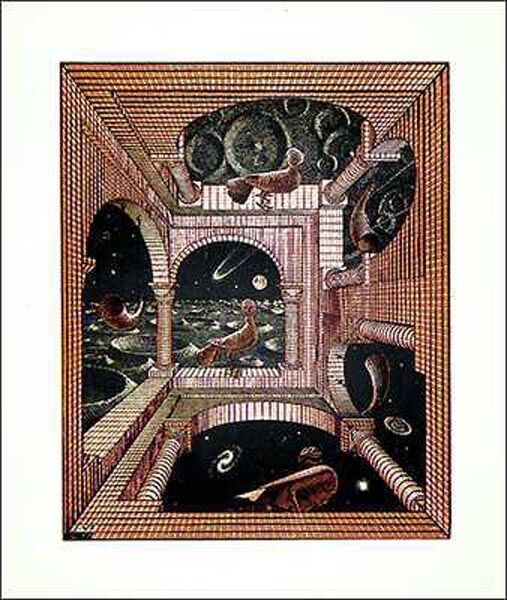 Other World - Escher Print - Art Poster