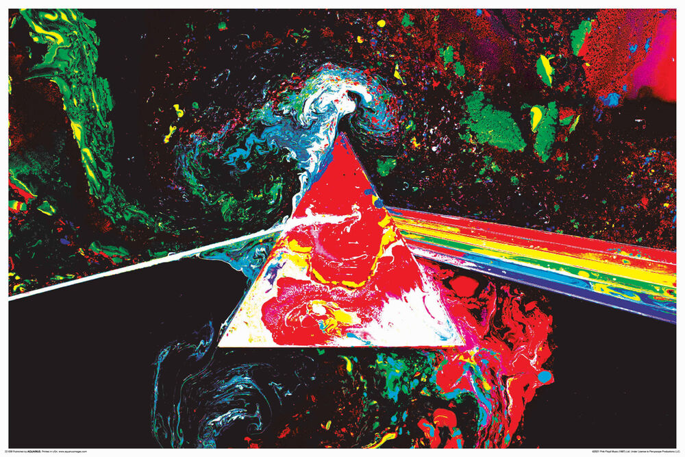 Pink Floyd - Prism Art - Non Flock Blacklight