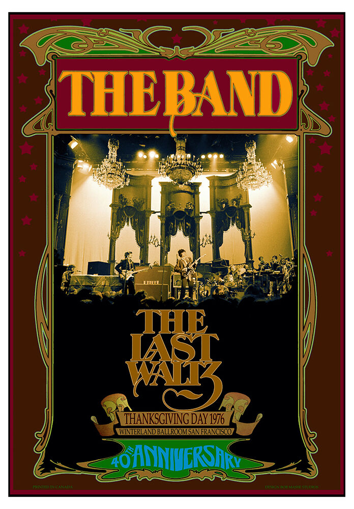 The Band - Last Waltz Anniversary - Concert Poster