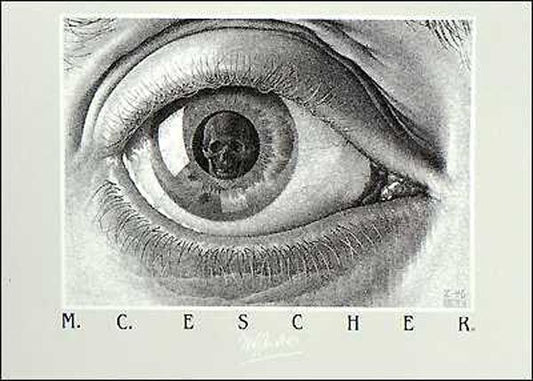 The Eye (Silver Edition) - Escher Print - Art Poster