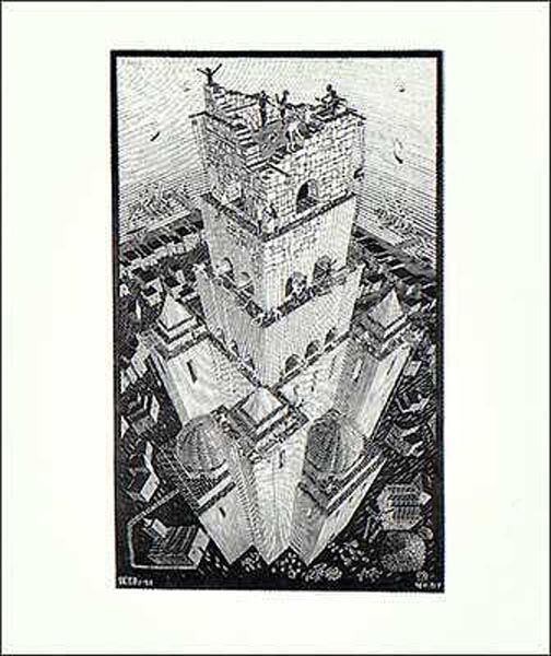 Tower of Babel - Escher Print - Art Poster