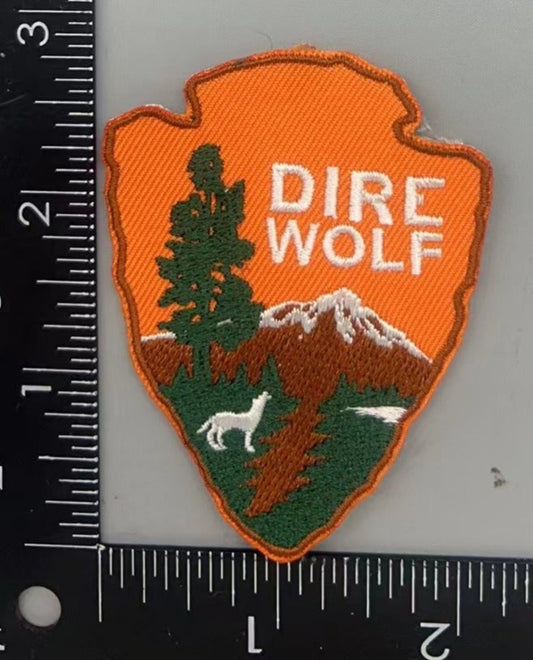 Dire Wolf Grateful Dead heat applied patch. Very High end